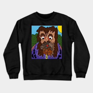 old man of the woods portrait Crewneck Sweatshirt